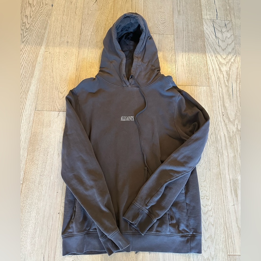 AllSaints Gray Hoodie - Size XL